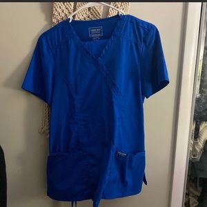 Cherokee royal blue scrub set
